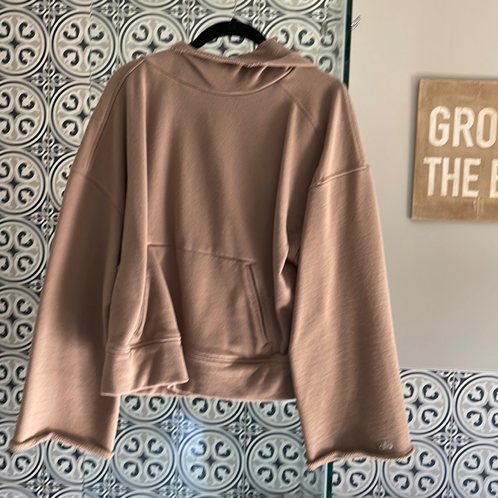 ALO Yoga Women's Hoodie in Light Brown